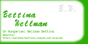 bettina wellman business card